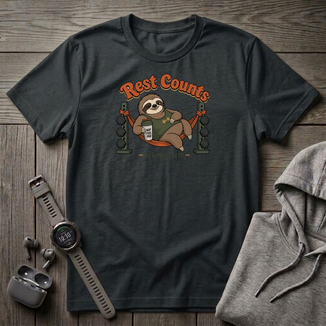 Rest Counts, Ask My Sloth T-Shirt