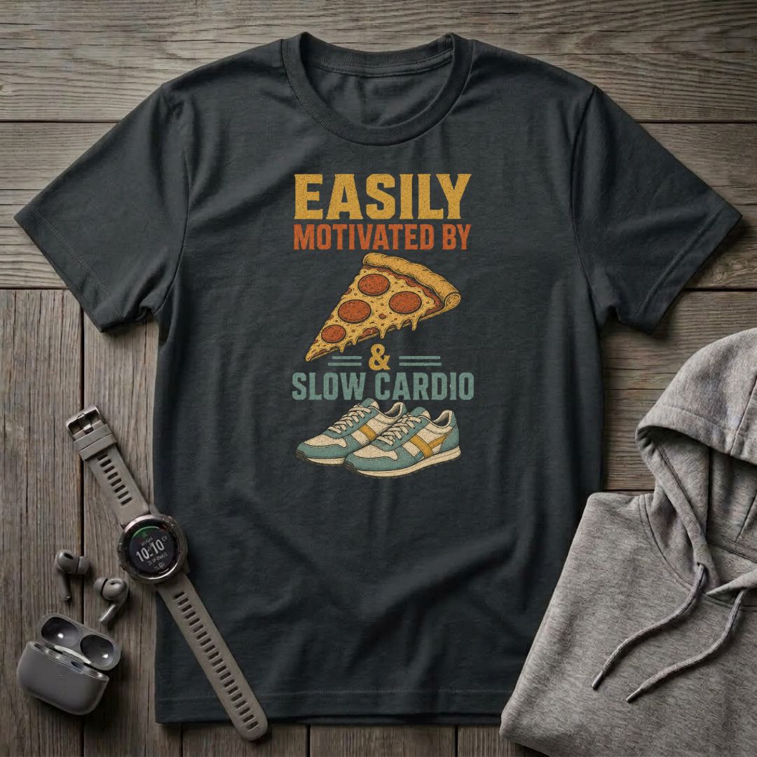 Easily Motivated by Pizza T-Shirt