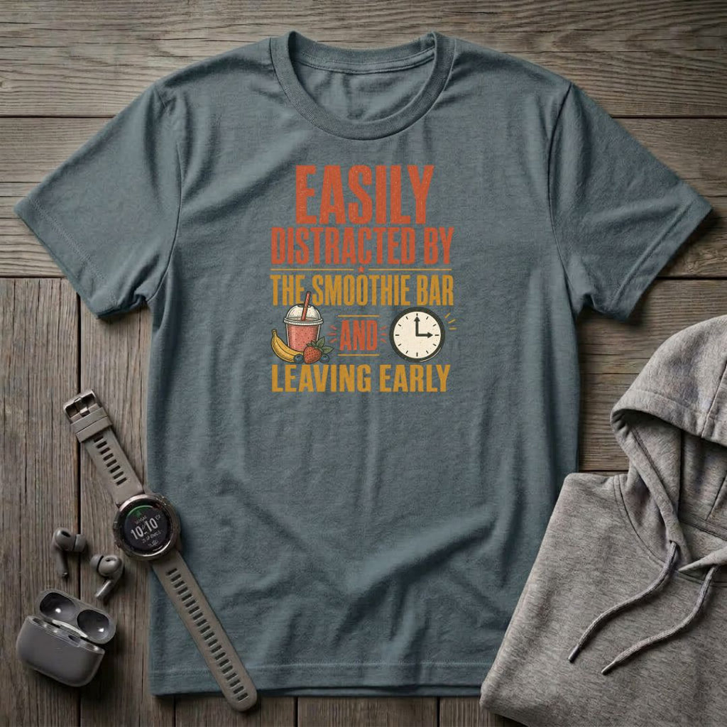 Easily Distracted by The Smoothie Bar T-Shirt