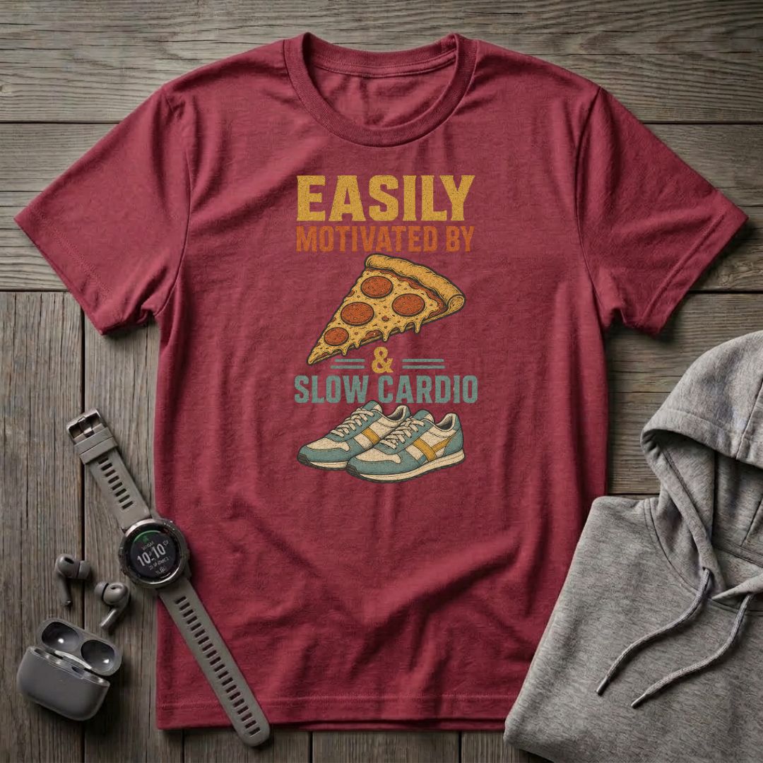 Easily Motivated by Pizza T-Shirt