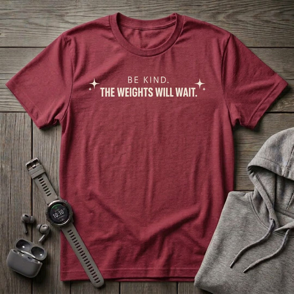 Be Kind the Weights Will Wait T-Shirt