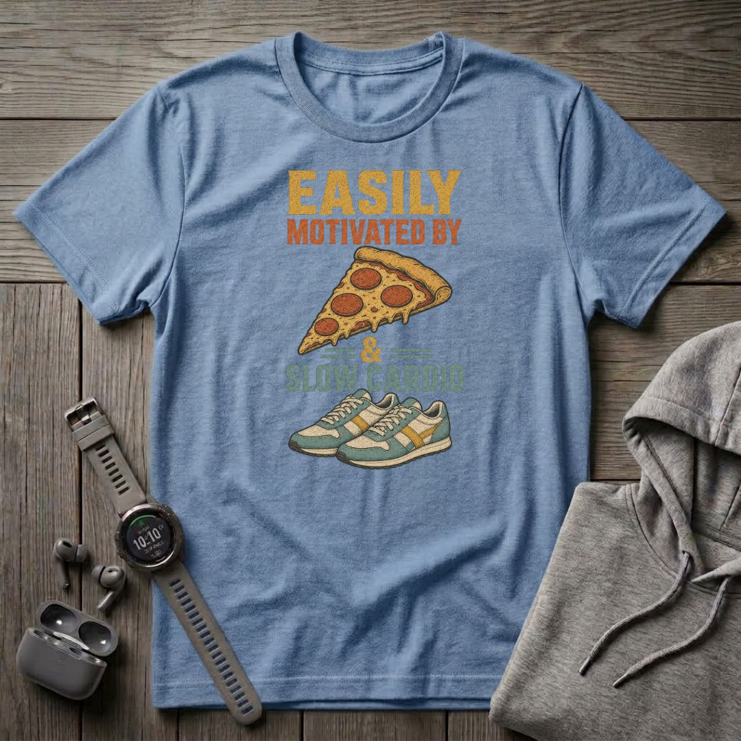 Easily Motivated by Pizza T-Shirt