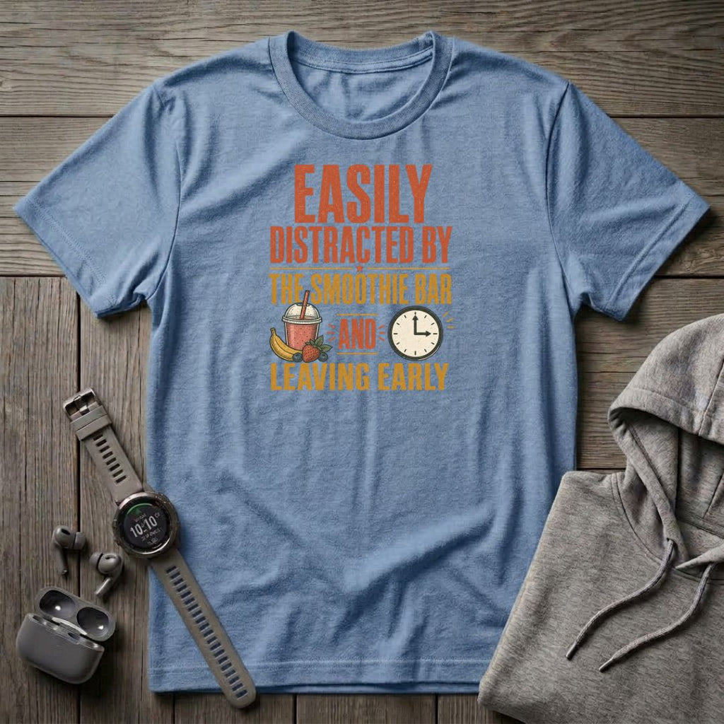 Easily Distracted by The Smoothie Bar T-Shirt