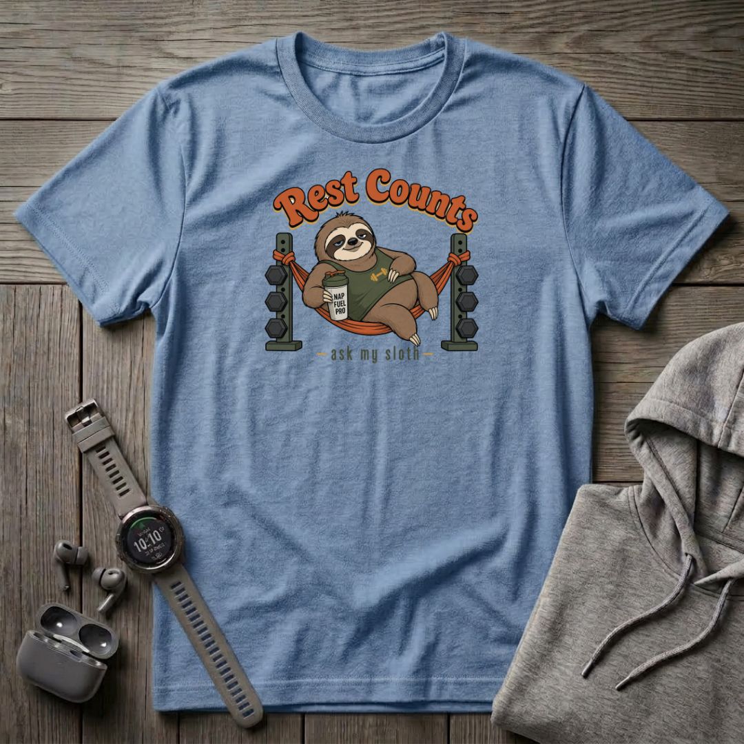 Rest Counts, Ask My Sloth T-Shirt