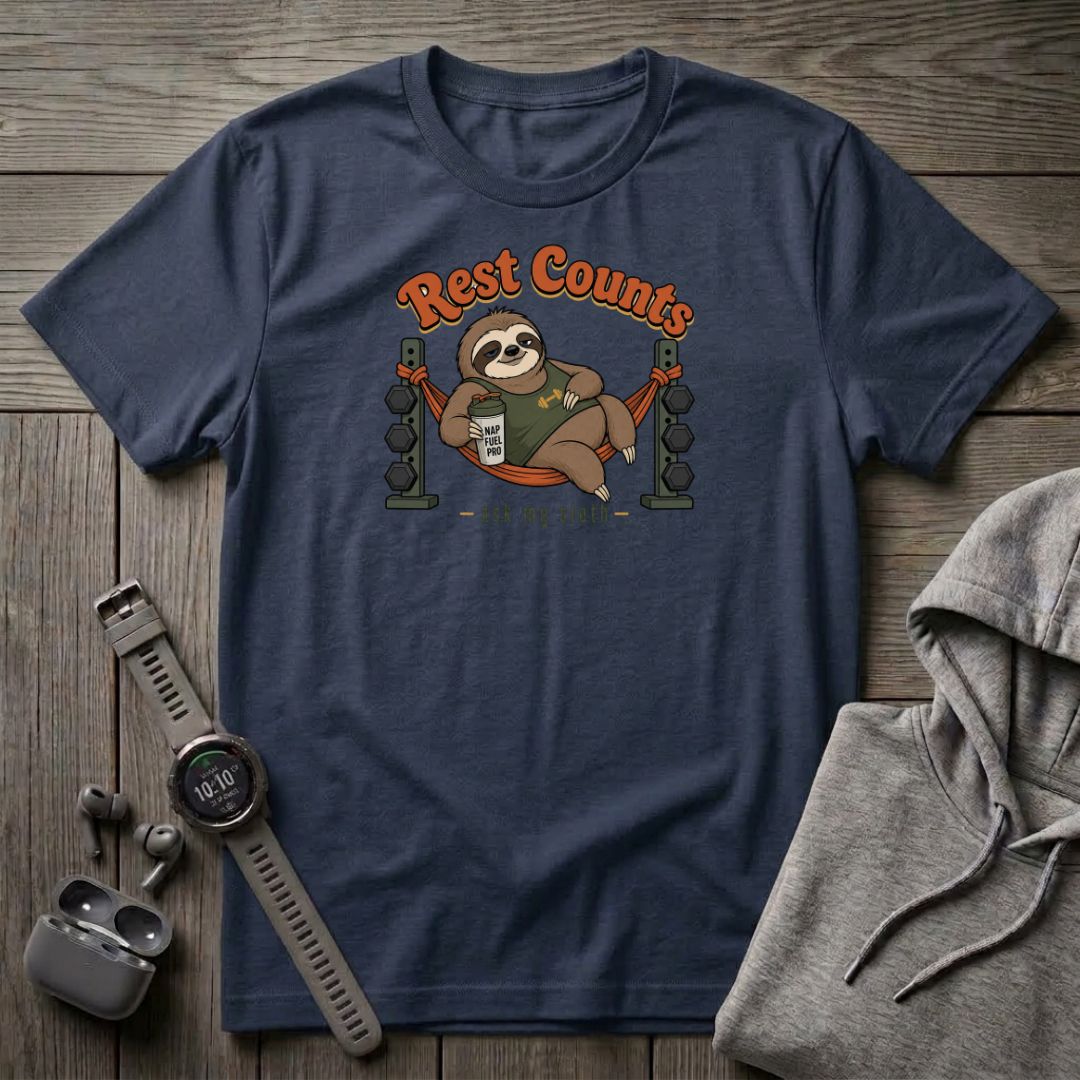 Rest Counts, Ask My Sloth T-Shirt