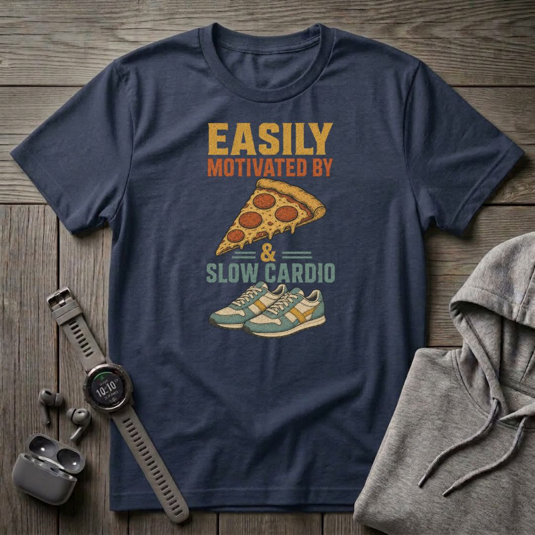 Easily Motivated by Pizza T-Shirt