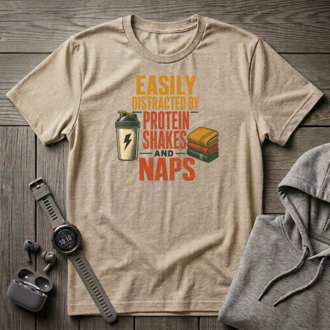 Easily Distracted by Protein Shakes T-Shirt
