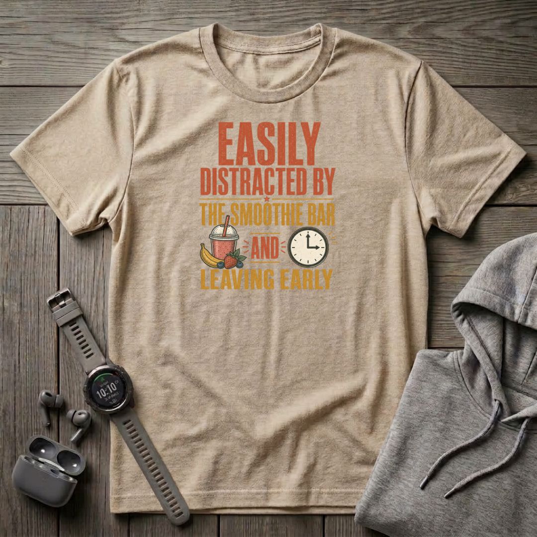 Easily Distracted by The Smoothie Bar T-Shirt
